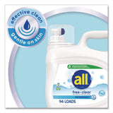 all® Free Clear HE Laundry Detergent, 118 oz Bottle, 4/Carton (DIA47463) Case of 4