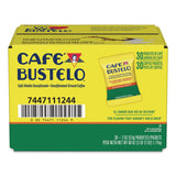 Café Bustelo Decaffeinated Espresso Ground Coffee, 2 oz Fraction Pack, 30/Carton (FOL11244) Case of 30
