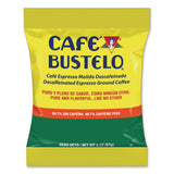 Café Bustelo Decaffeinated Espresso Ground Coffee, 2 oz Fraction Pack, 30/Carton (FOL11244) Case of 30
