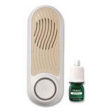 Lifelines® Evaporative Aromatherapy Essential Oil Shower Diffuser/Crisp Mountain Air-Mint and Eucalyptus Oil,4.7 x 4.7 x 7.2,White/Ivory (LLN111501) Each