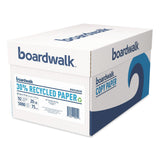 Boardwalk® 30% Recycled Copy Paper, 92 Bright, 20 lb Bond Weight, 8.5 x 11, White, 500 Sheets/Ream, 10 Reams/Carton (BWK20030) Case of 10