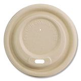 World Centric® Fiber Lids for Cups, Fits 10 to 20 oz Hot Cups, Natural, 1,000/Carton (WORCULFB12GNLF) Case of 1000