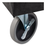 Luxor TUFFY XL Two-Shelf Heavy-Duty Multipurpose Utility Cart, Plastic, 500 lb Capacity, 35.25" x 18" x 35.5", Black (LXCEC11HDB) Each