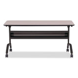 Safco® Flip-N-Go Training Tabletop, Rectangular, 60w x 24d, Folkstone (MLN2460TFLK4) Each