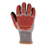 ergodyne® ProFlex 7521 Thermal Coated Impact-Resistant Gloves, EN388:2131X, 7.5" Long, 3X-Large (12), Gray/Black/Orange, Pair (EGO17647) 1 Pair