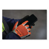 ergodyne® ProFlex 7521 Thermal Coated Impact-Resistant Gloves, EN388:2131X, 7.5" Long, 3X-Large (12), Gray/Black/Orange, Pair (EGO17647) 1 Pair