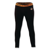 ergodyne® N-Ferno 6480 Midweight Base Layer Pants, Small, Black (EGO40802) Each