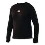 ergodyne® N-Ferno 6435 Midweight Long Sleeve Base Layer Shirt, 4X-Large, Black (EGO40208) Each