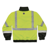 ergodyne® GloWear 8379 Class 3 Hi-Vis Fleece Lined Bomber Jacket, X-Small, Lime (EGO24471) Each