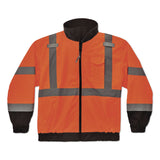 ergodyne® GloWear 8379 Class 3 Hi-Vis Fleece Lined Bomber Jacket, X-Small, Orange (EGO24461) Each