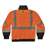 ergodyne® GloWear 8379 Class 3 Hi-Vis Fleece Lined Bomber Jacket, X-Small, Orange (EGO24461) Each
