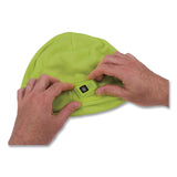 ergodyne® N-Ferno 6801 Winter Skull Cap with LED Rechargeable Light, Fleece, One Size Fits Most, Lime (EGO16790) Each