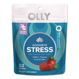 OLLY® Goodbye Stress Gummy, Berry Verbena, 10/Pack (LIL1598) Pack of 10