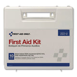 First Aid Only™ Office First Aid Kit for 10 People, 62 Pieces, Plastic Case (FAO222U) Each