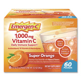 Emergen-C® Vitamin C Drink Mix, 1,000 mg Vitamin C, Super Orange, 60/Pack (EMN130213) Pack of 60