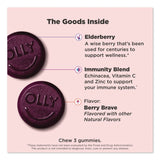OLLY® Active Immunity + Elderberry Gummy, Berry Brave, 9/Pack (LIL46296) Pack of 9