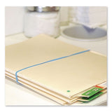 Alliance® Antimicrobial Non-Latex Rubber Bands, Assorted Sizes, Cyan Blue, 250/Box (ALL42549) Box of 250