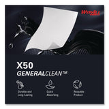 WypAll® GeneralClean X50 Cleaning Cloths, 12 x 12.5, White, 84/Pack, 12 Packs/Carton (KCC39005) Case of 12