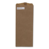 Ross & Wallace Paper Products Grocery Paper Bags, Merchandise Size, 35# Basis Weight, 4 x 2.5 x 11.5, Brown, 500/Bundle (BAG20331500) 1 Bundle