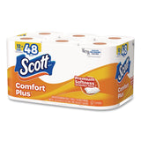 Scott® ComfortPlus Toilet Paper Mega Rolls, Septic Safe, 1-Ply, White, 310 Sheets, 12 Mega Rolls/Carton (KCM57098) Case of 12
