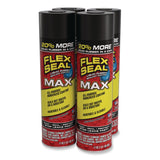 Flex Seal Products® Flex Seal Liquid Rubber Sealant Coating MAX Aerosol, 17 oz Aerosol Can, Dries Black, 4/Carton (FSGFSMAXBLK24) Case of 4
