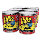Flex Seal Products® Flex Seal Liquid Rubber Sealant Coating Liquid, 16 oz Can, Dries Black, 6/Carton (FSGLFSBLKR16) Case of 6