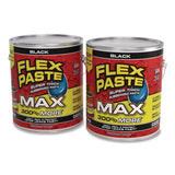 Flex Seal Products® Flex Paste Super Thick Rubberized Paste Max, 12 lb Can, Dries Black, 2/Carton (FSGPFSMAXBLK01) Case of 2
