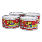 Flex Seal Products® Flex Paste Super Thick Rubberized Paste, 1 lb Can, Dries Clear, 4/Carton (FSGPFSCLRR16) Case of 4