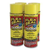 Flex Seal Products® Removable Rubber Sealant Coating Flood Protection Spray, 10 oz Aerosol Can, Dries Yellow, 6/Carton (FSGRFSYELR16) Case of 6