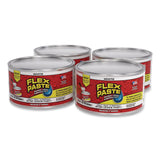Flex Seal Products® Flex Paste Super Thick Rubberized Paste, 1 lb Can, Dries White, 4/Carton (FSGPFSWHTR16) Case of 4