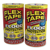 Flex Seal Products® Flex Tape Removable Rubberized Waterproof Flood Protection Tape, 7.5" x 50 ft, Yellow, 2/Carton (FSGRTSYELR0850) Case of 2