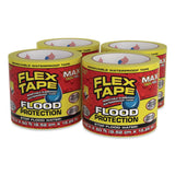 Flex Seal Products® Flex Tape Removable Rubberized Waterproof Flood Protection Tape, 3.75" x 50 ft, Yellow, 4/Carton (FSGRTSYELR0450) Case of 4