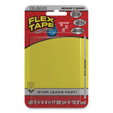 Flex Seal Products® Flex Tape Strong Rubberized Waterproof Tape, 39 mils Thick, 4" x 3", Clear, 2 Patches/Pack, 24/Carton (FSGTFSCLRMINI) Case of 24