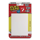 Flex Seal Products® Flex Tape Strong Rubberized Waterproof Tape, 39 mils Thick, 4" x 3", White, 2 Patches/Pack, 24/Carton (FSGTFSWHTMINI) Case of 24