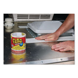 Flex Seal Products® Flex Tape Strong Rubberized Waterproof Tape, 4" Core, 39 mil Thick, 4" x 5 ft, White, 4/Carton (FSGTFSWHTR0405) Case of 4