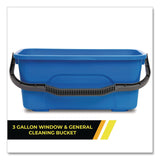 Gritt Commercial Window and General Cleaning Bucket, 3 gal, Blue (GCEGRI183) Each