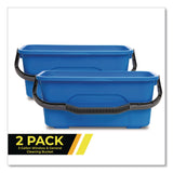 Gritt Commercial Window and General Cleaning Bucket, 3 gal, Blue, 2/Carton (GCEGRI1832PK) Each