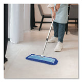 Gritt Commercial All-In-One 24" Microfiber Dust Mop Set with Telescopic Handle, 24 x 5, Blue, Microfiber Head, 72" Silver Aluminum Handle (GCEGRI17424T) 1 KT