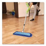 Gritt Commercial All-In-One 24" Microfiber Dust Mop Set With 72" Telescopic Handle, 24" x 5", Blue, Microfiber Head, 72" Silver Handle, 4 Kits (GCEGRI17424T4PK) 1 KT