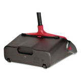 O-Cedar® Commercial MaxiPlus Lobby Dustpan, 13.5 x 36, 33" Handle, Plastic, Black/Red (NCP96208EA) Each