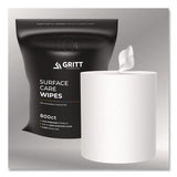 Gritt Commercial Surface Care Wipes, 1-Ply, 6 x 8, Fresh Scent, White, 800 Wipes (GCEGRI5RW1) Each