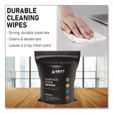 Gritt Commercial Surface Care Wipes, 1-Ply, 6 x 8, Fresh Scent, White, 800 Wipes (GCEGRI5RW1) Each