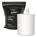 Gritt Commercial Surface Care Wipes, 1-Ply, 6 x 8, Fresh, White, 800/Pack, 4 Packs/Carton (GCEGRI5RW4) Case of 4