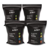 Gritt Commercial Surface Care Wipes, 1-Ply, 6 x 8, Fresh, White, 800/Pack, 4 Packs/Carton (GCEGRI5RW4) Case of 4