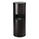 Gritt Commercial Floor Stand Wet Wipe Dispenser Station with 7 Gallon Built-In Trash Can, 13.1 x 13.1 x 36, Black (GCEGRI509BLK) Each