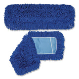 Gritt Commercial Microfiber Looped Dust Mop Pad Head, 24 x 5, Blue, 12/Carton (GCEGRI1822412PK) Case of 12