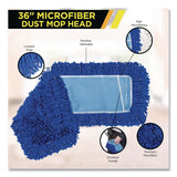 Gritt Commercial Microfiber Looped Dust Mop Pad Head, 36 x 5, Blue (GCEGRI18236) Each