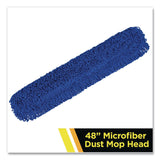 Gritt Commercial Microfiber Looped Dust Mop Pad Head, 48 x 5, Blue (GCEGRI18248) Each