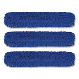 Gritt Commercial Microfiber Looped Dust Mop Pad Head, 48 x 5, Blue, 3/Pack (GCEGRI182483PK) Each