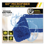 Gritt Commercial Microfiber Looped Dust Mop Pad Head, 60 x 5, Blue, 6/Pack (GCEGRI182606PK) Case of 6
